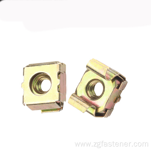 Cassette nut cage nut with color zinc plated cage nut